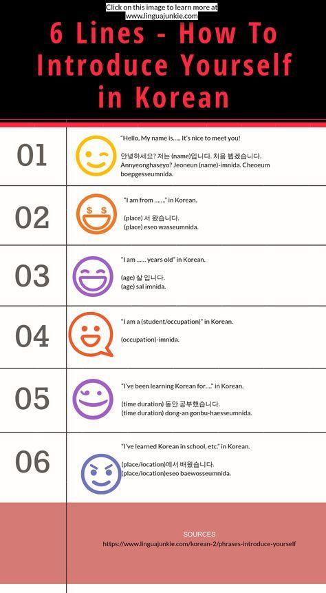How introduce yourself in korean ?