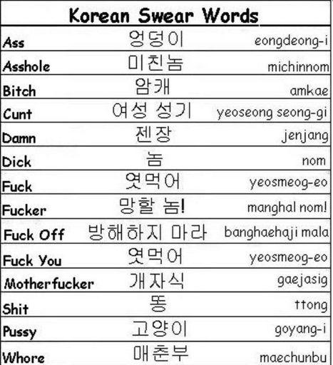 How to say fuck u in korean ?